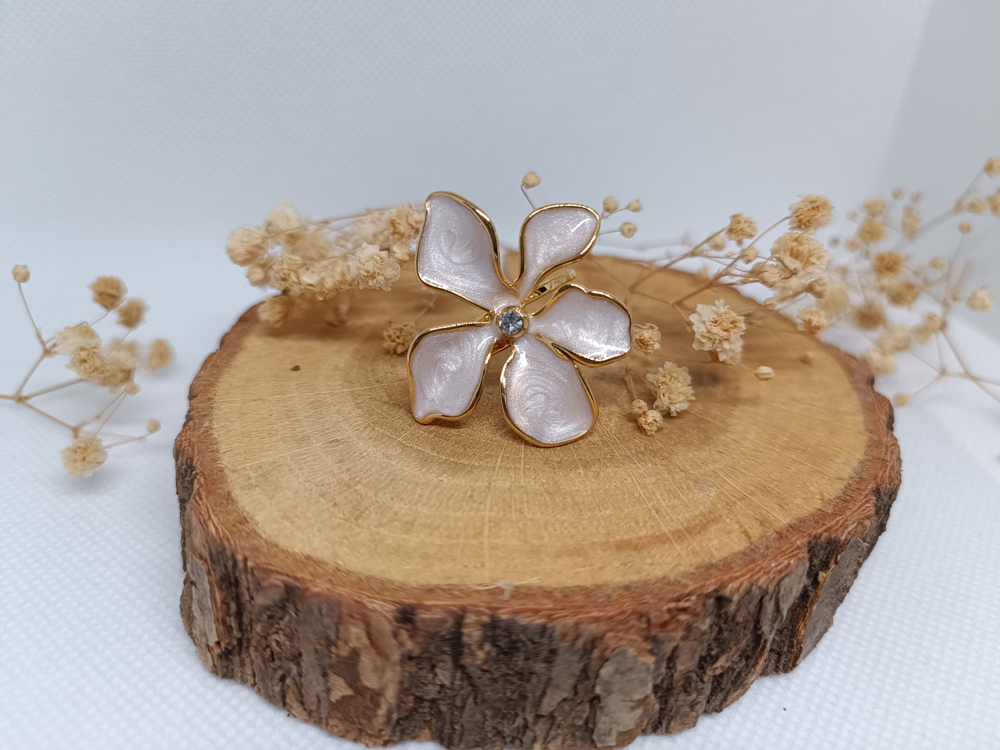 Bague Fleur - Doré
