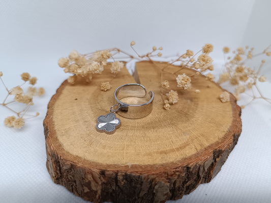 Bague Breloque Marguerite - Argenté