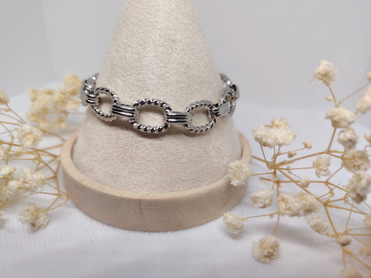 Bracelet Chaîne Maillons en Acier Inoxydable