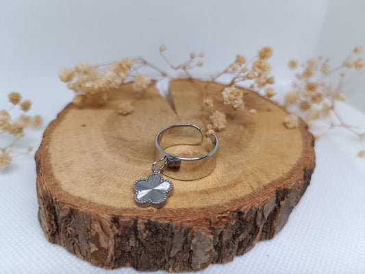 Bague Breloque Marguerite - Argenté