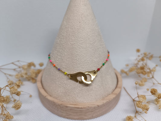 Bracelet Menottes - Doré