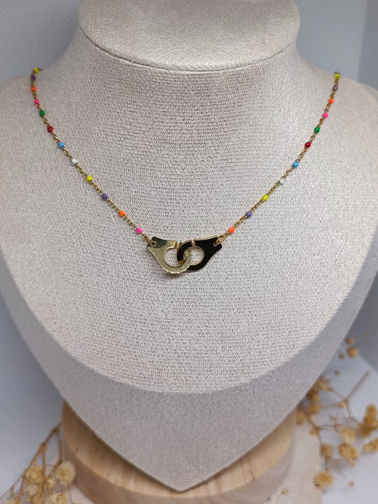 Collier Menottes - Doré