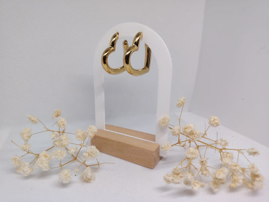 Boucles d’oreilles dorées en acier inoxydable – Design moderne & intemporel