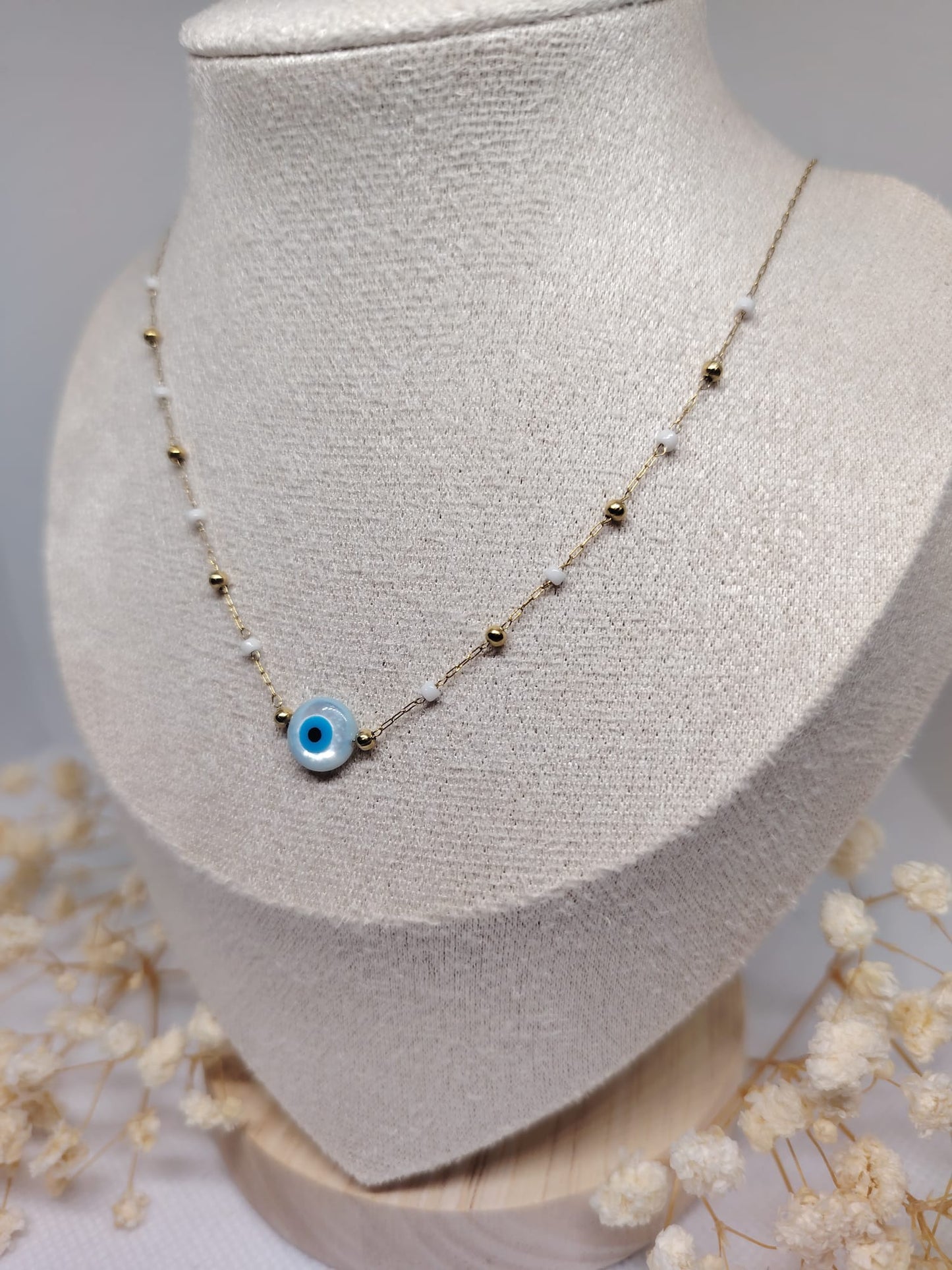Collier Œil Protecteur – Acier inoxydable