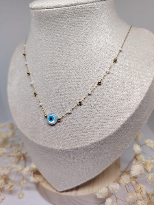 Collier Œil Protecteur – Acier inoxydable