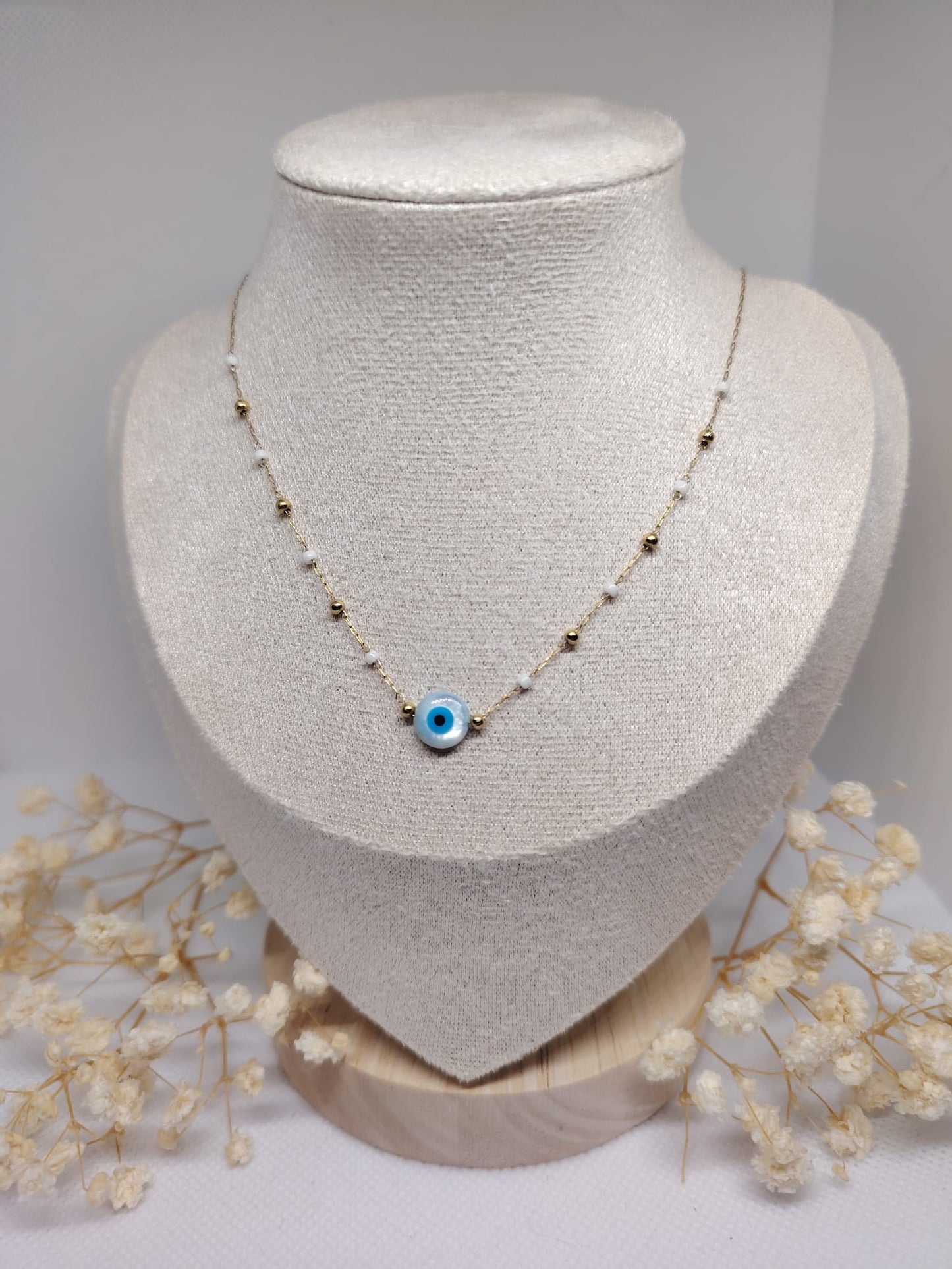 Collier Œil Protecteur – Acier inoxydable