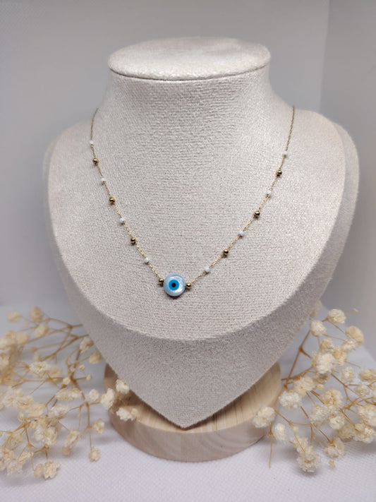 Collier Œil Protecteur – Acier inoxydable