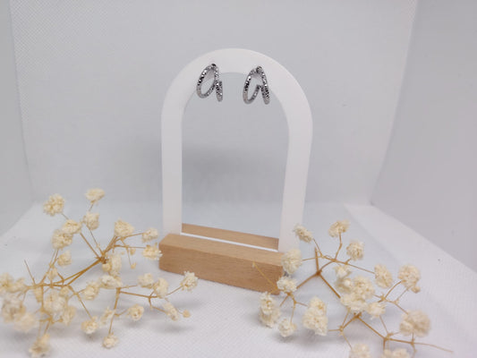 Boucles d’oreilles torsadées – Acier inoxydable