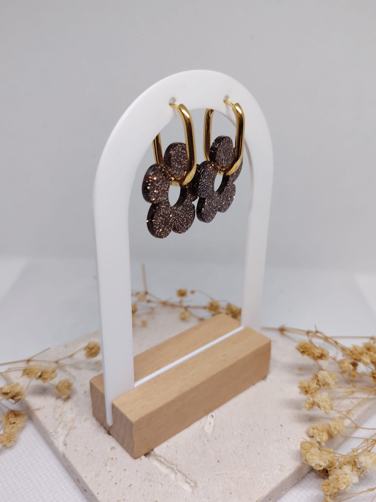 Boucles d’oreilles Fleur – Acier Inoxydable