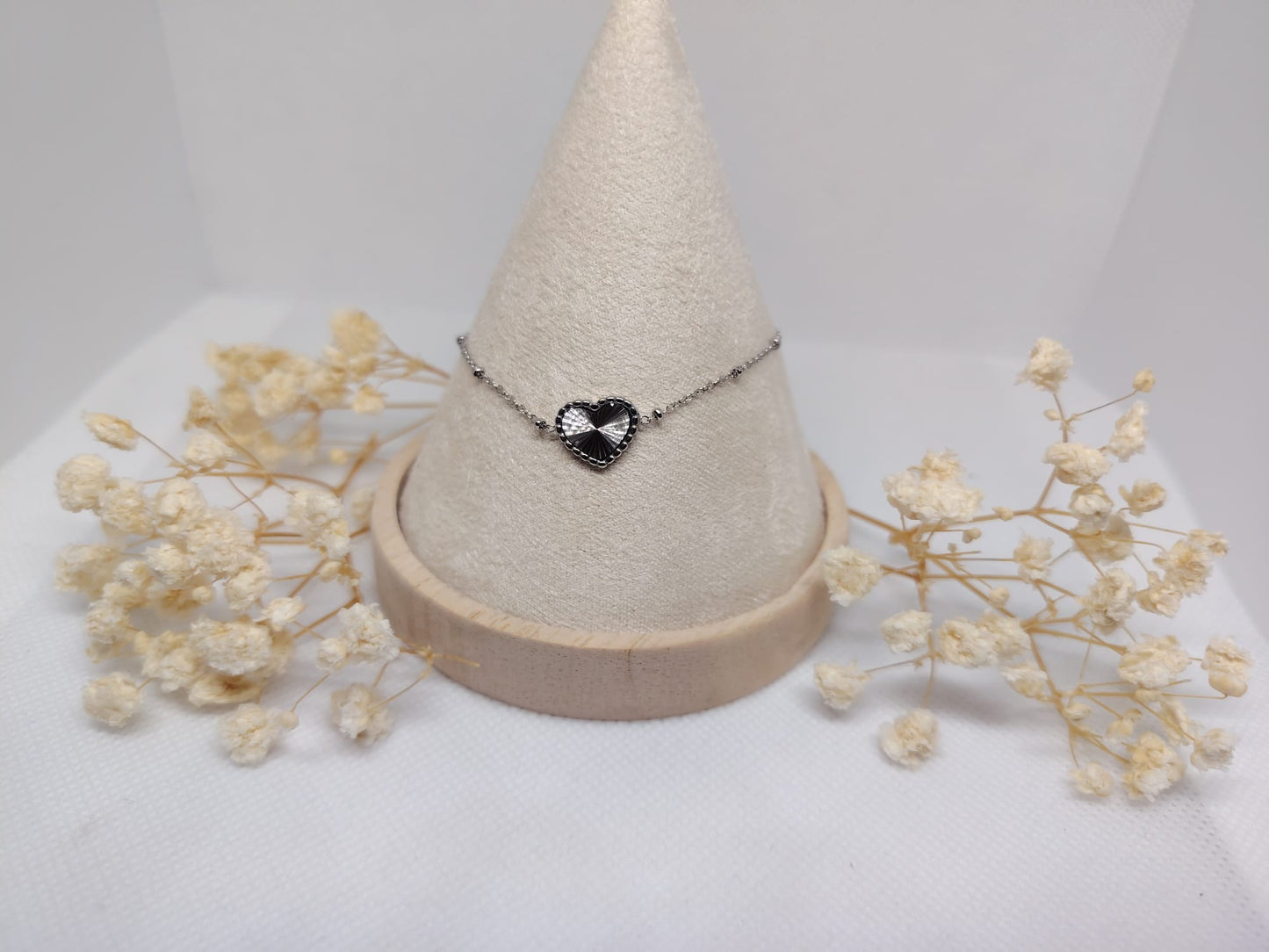 Bracelet Cœur Élégance – Acier Inoxydable Argenté