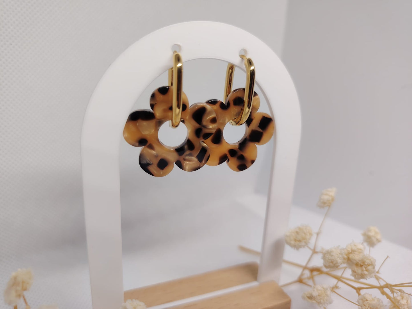 Boucles d’oreilles Fleur – Acier Inoxydable