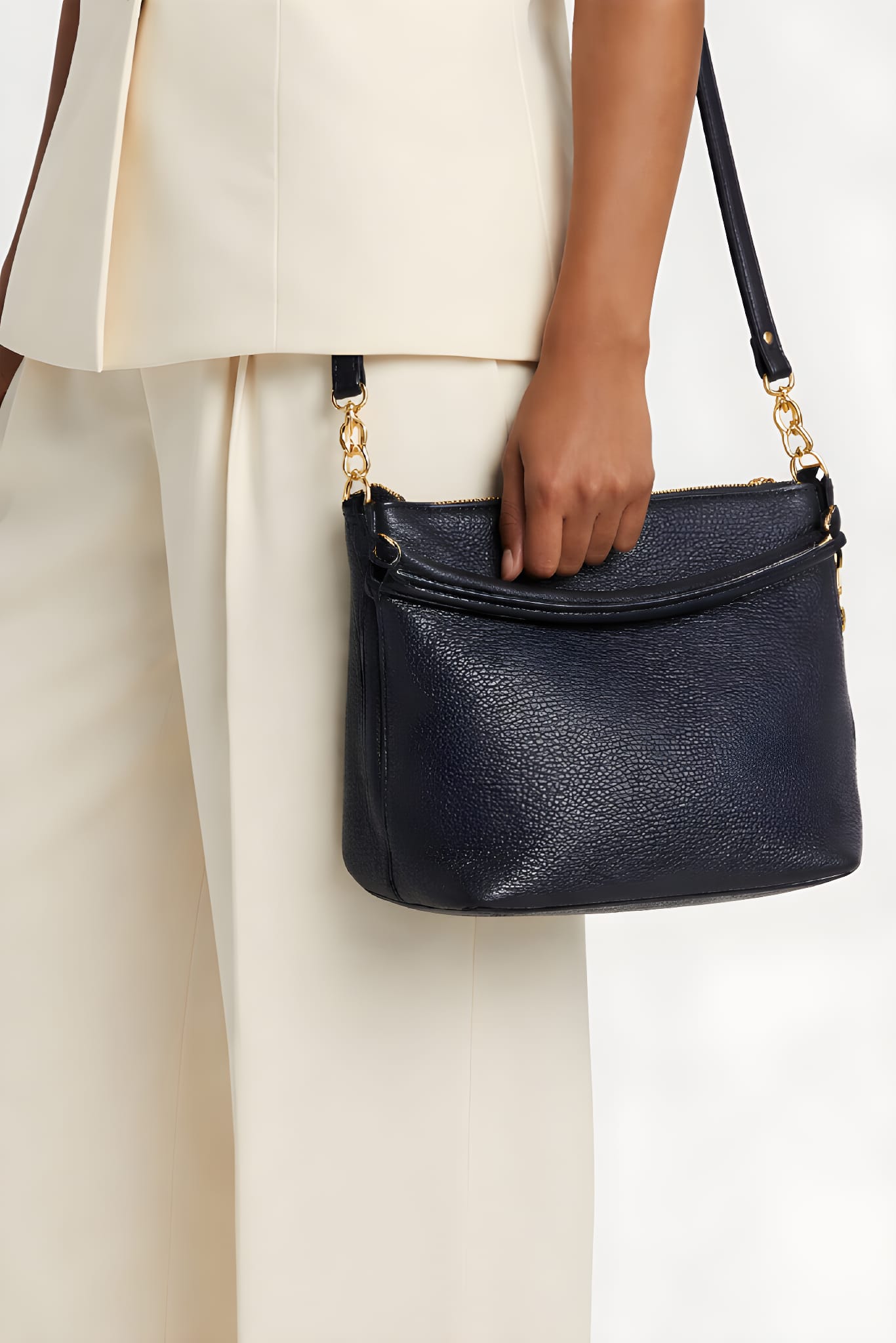 Sac Bandoulière en Cuir Femme – Made in Italy