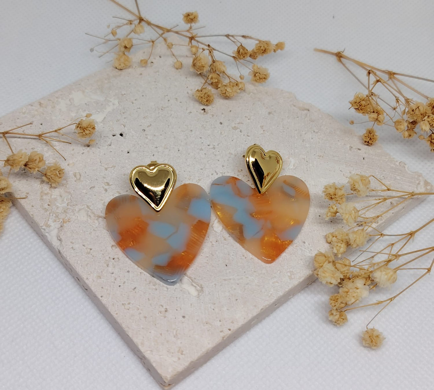 Boucles d’oreilles Cœur – Acier Inoxydable