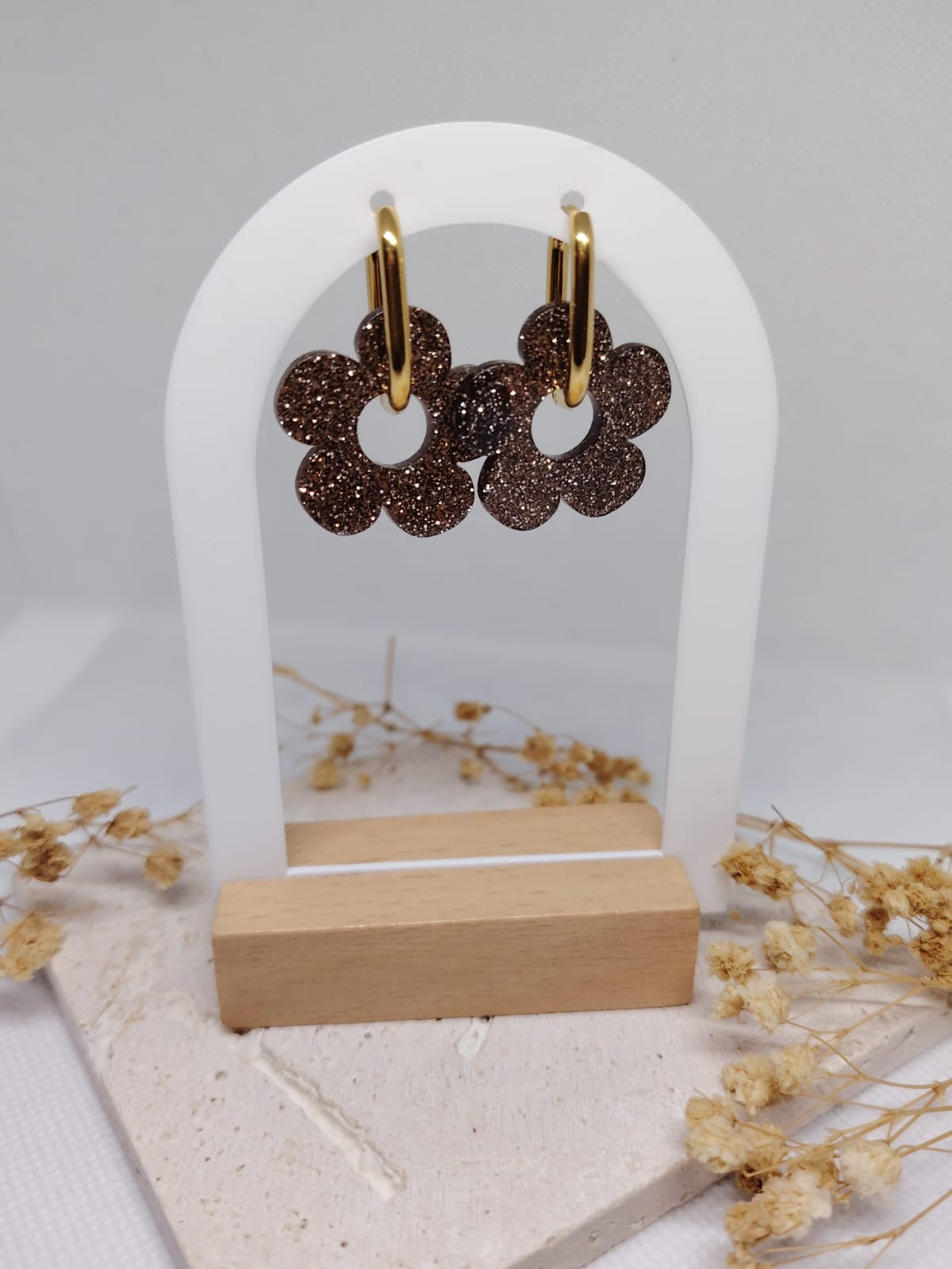 Boucles d’oreilles Fleur – Acier Inoxydable