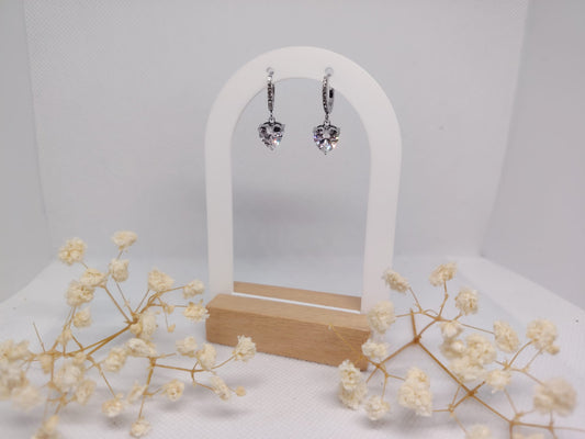Boucles d’oreilles Cœur – Acier inoxydable