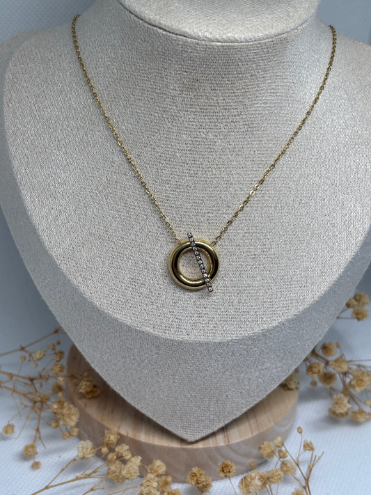 Collier Rond Barré - Doré